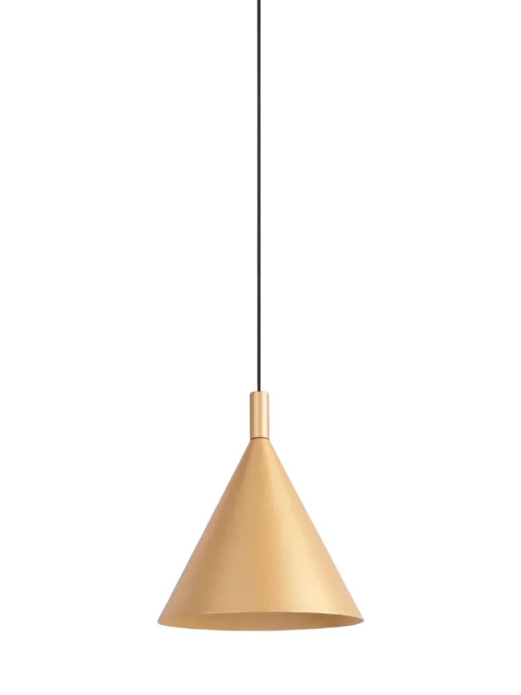 Design Pendellampe „Nox“ Gold Ø 25 cm Sollux Lighting