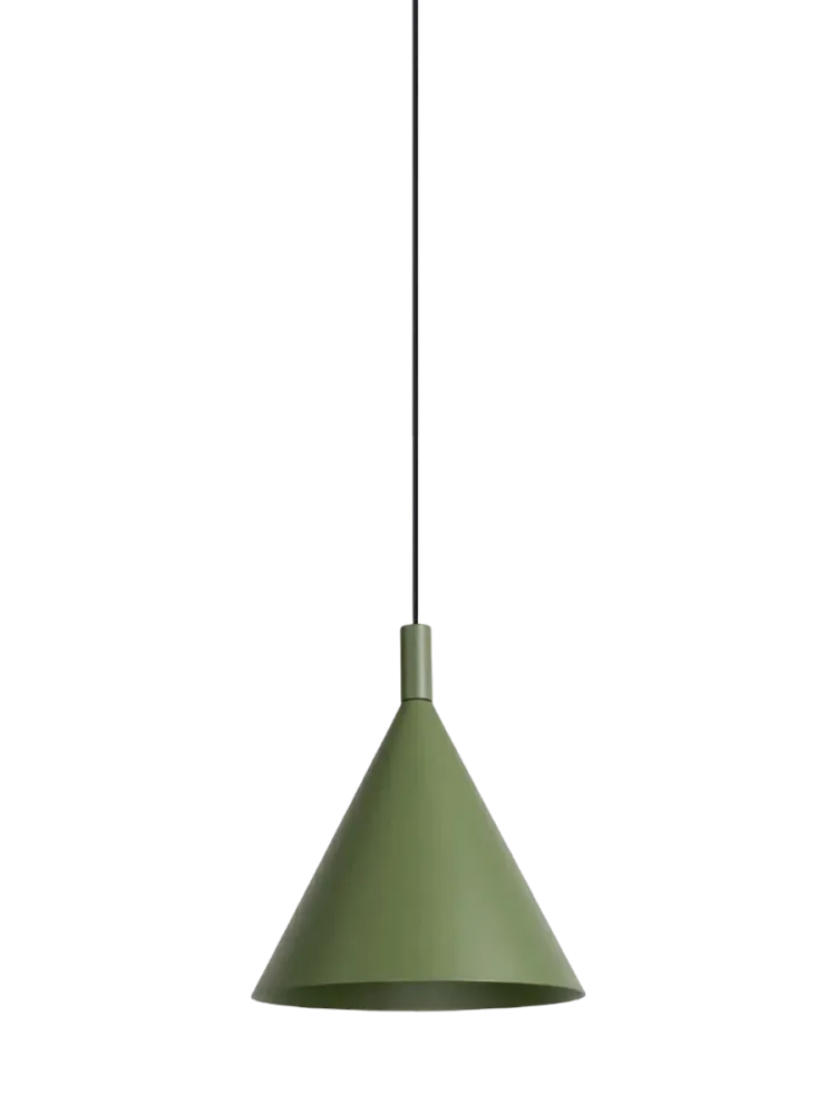 Design Pendellampe „Nox“ Olivgrün Ø 25 cm Sollux Lighting