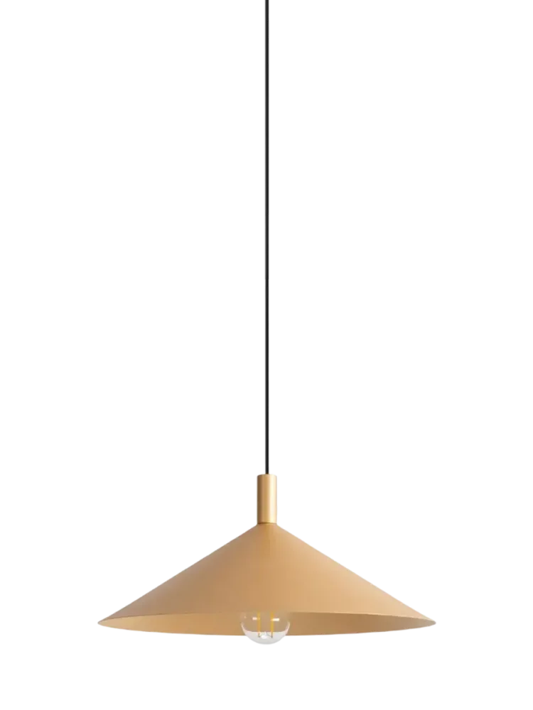 Design Pendellampe „Nox“ Gold Ø 40 cm Sollux Lighting