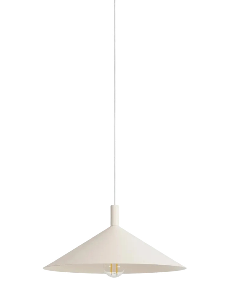 Design Pendellampe „Nox“ Beige Ø 40 cm Sollux Lighting