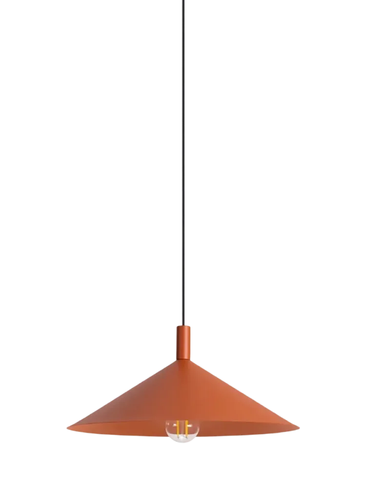 Design Pendellampe „Nox“ Ockerrot Ø 40 cm Sollux Lighting