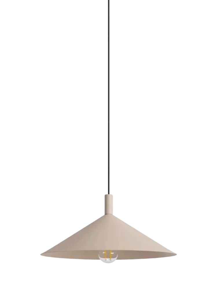 Design Pendellampe „Nox“ Taupe Ø 40 cm Sollux Lighting