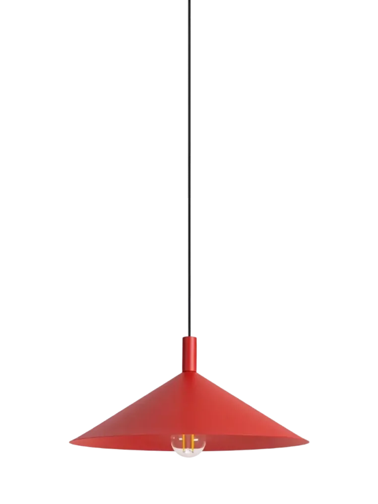 Design Pendellampe „Nox“ Rot Ø 40 cm Sollux Lighting