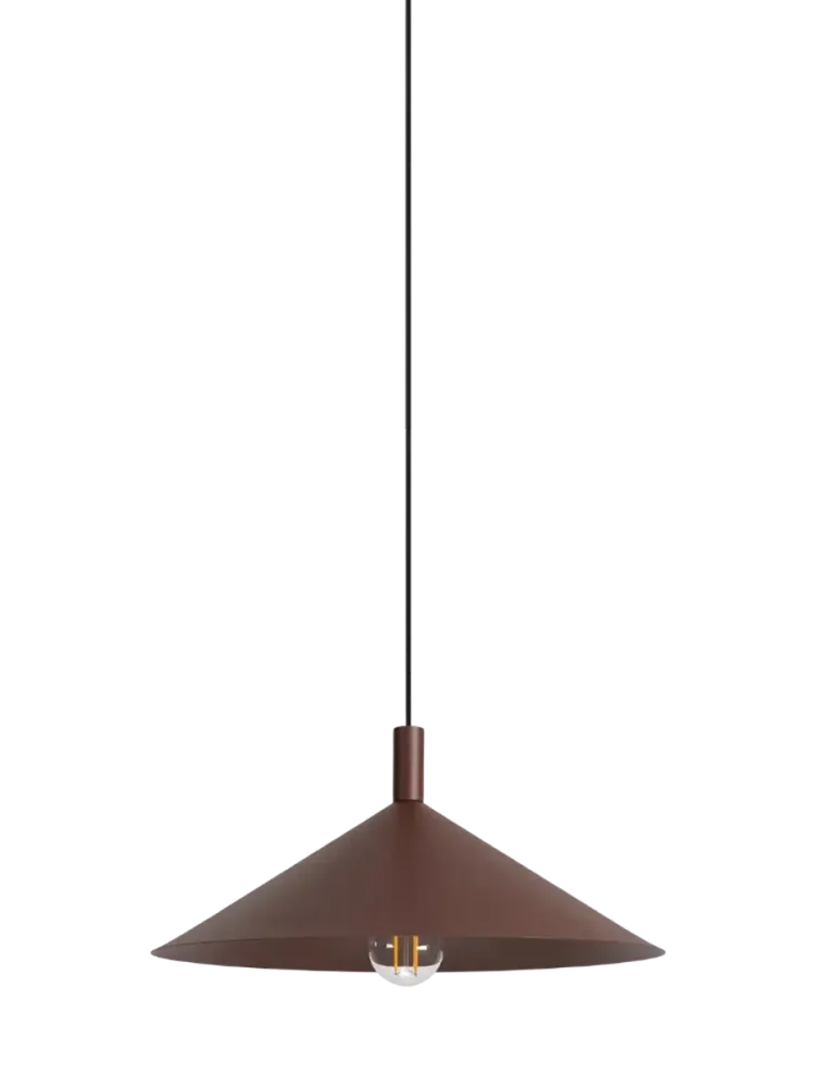 Design Pendellampe „Nox“ Braun Ø 40 cm Sollux Lighting