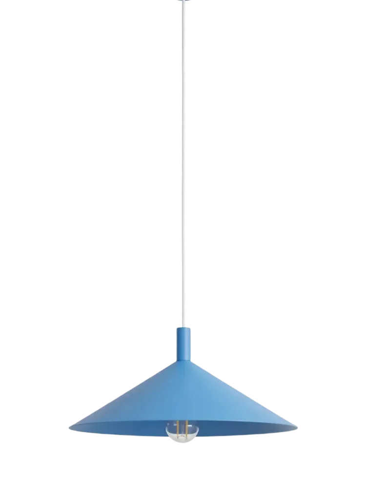 Design Pendellampe „Nox“ Hellblau Ø 40 cm Sollux Lighting