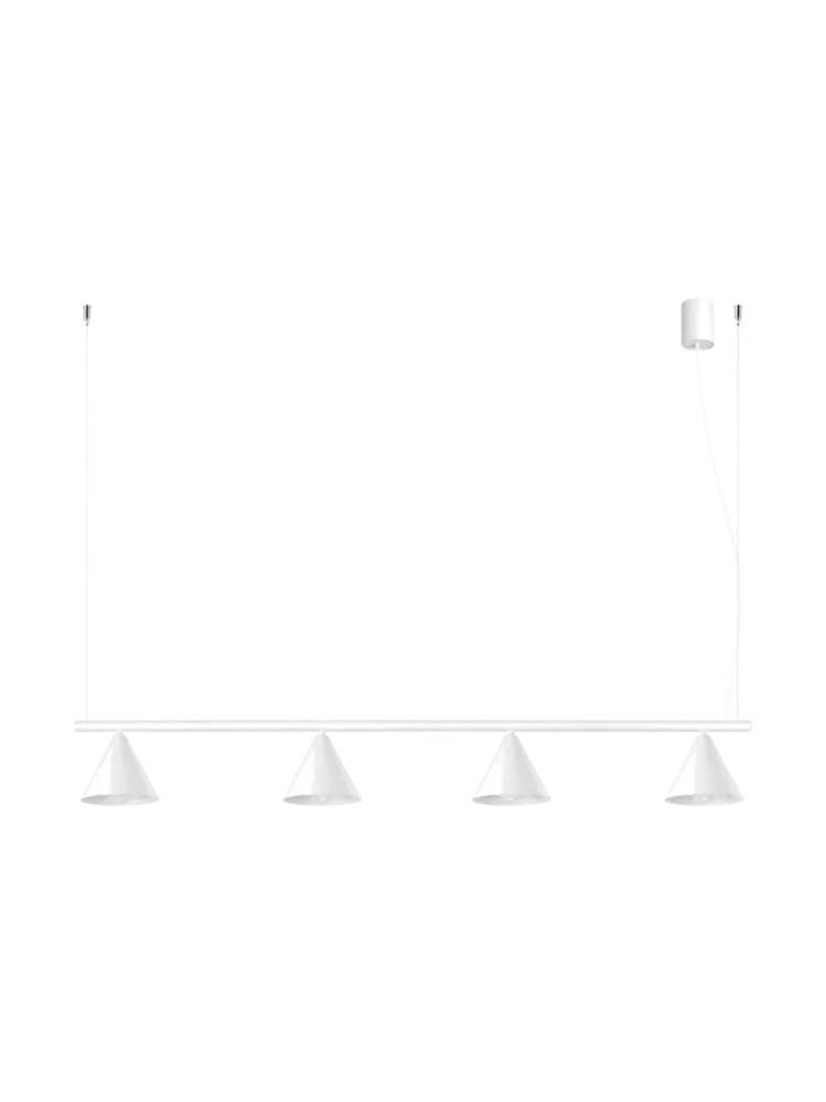 Design Pendellampe „Nox“ 4-flammig Weiss Sollux Lighting