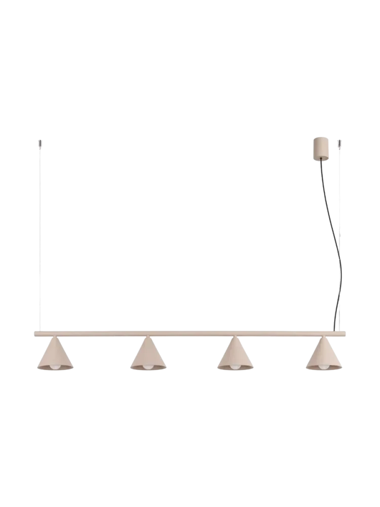 Design Pendellampe „Nox“ 4-flammig Taupe Sollux Lighting