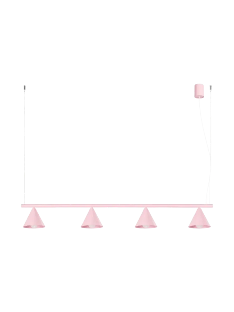 Design Pendellampe „Nox“ 4-flammig Rosa Sollux Lighting