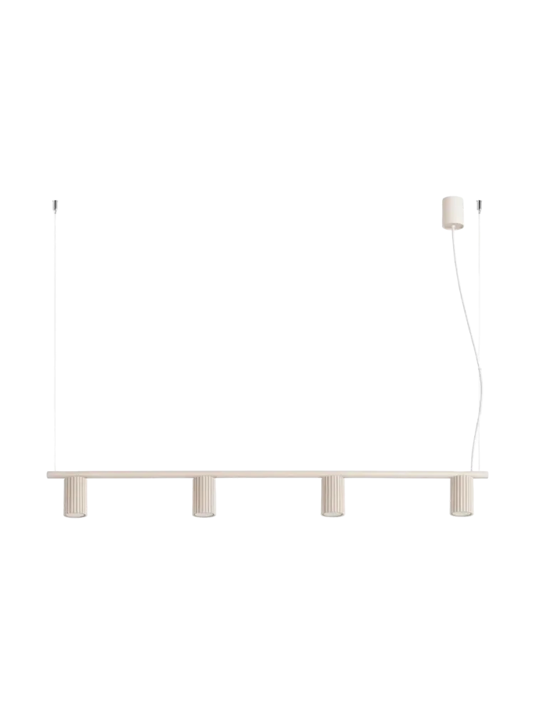 Design Hängelampe „Karbon“ 4-flammig Beige Sollux Lighting