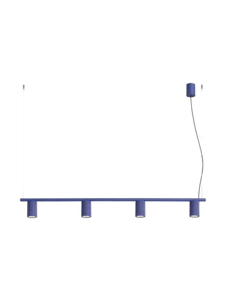 Design Hängelampe „Karbon“ 4-flammig Ultramarine Sollux Lighting