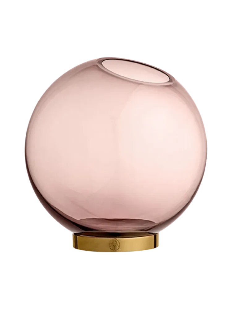 Design Vase „Globe“ - Rosa/Gold AYTM