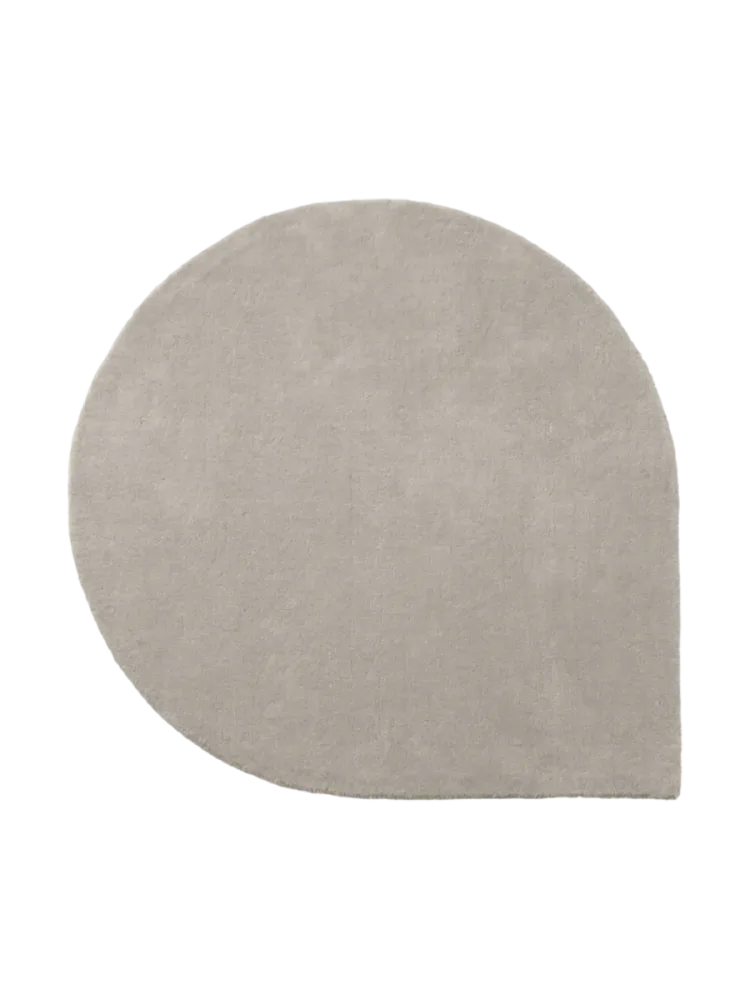 Hochwertiger Design Wollteppich „Stilla“ - Taupe AYTM