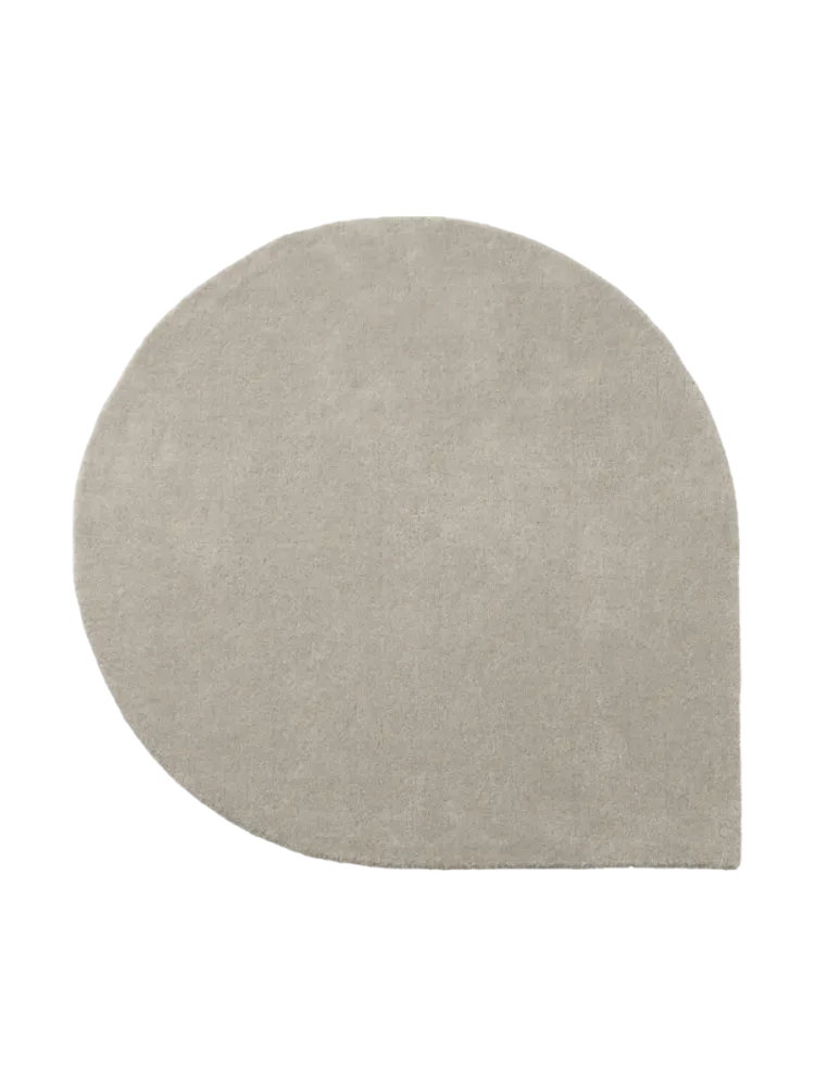 Hochwertiger Design Wollteppich „Stilla“ - Taupe AYTM