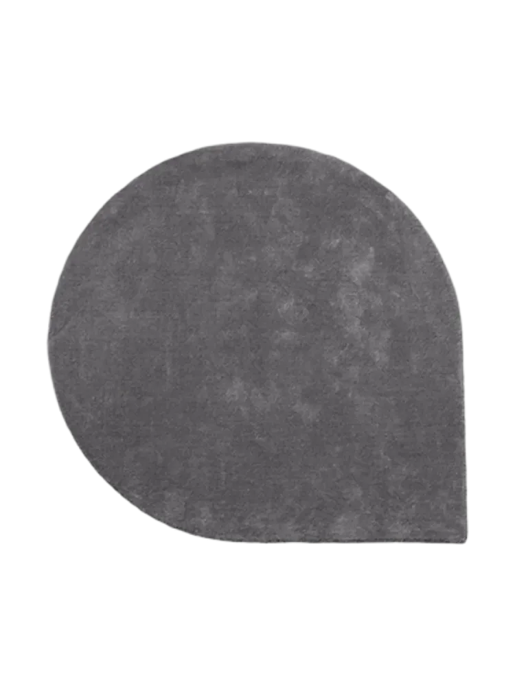 Hochwertiger Design Wollteppich „Stilla“ - Dark Grey AYTM
