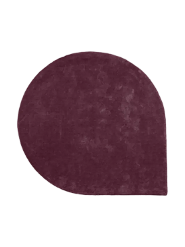 Hochwertiger Design Wollteppich „Stilla“ - Bordeaux AYTM