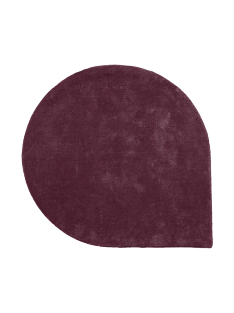 Hochwertiger Design Wollteppich „Stilla“ - Bordeaux AYTM