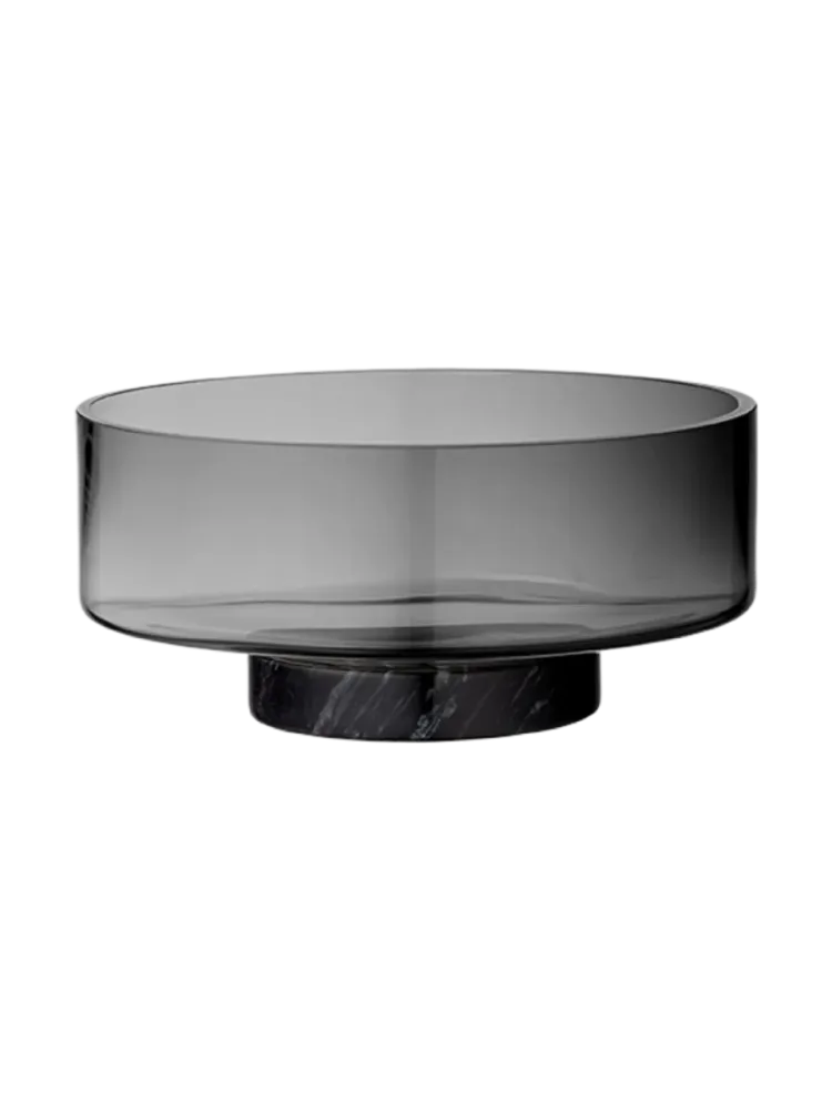 Design Schale „Volvi“ mit Marmorsockel Ø 25 cm AYTM