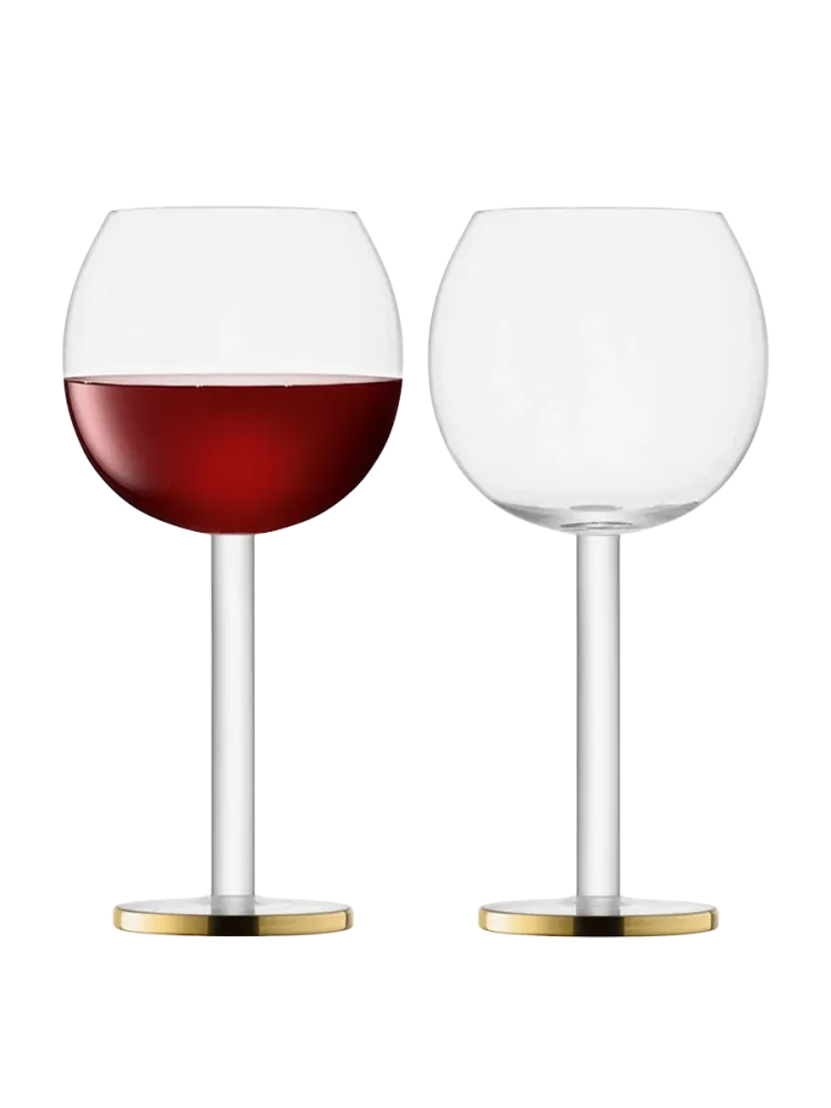 Mundgeblasenes Wein Goblet „Luca“, 2er-Set LSA International