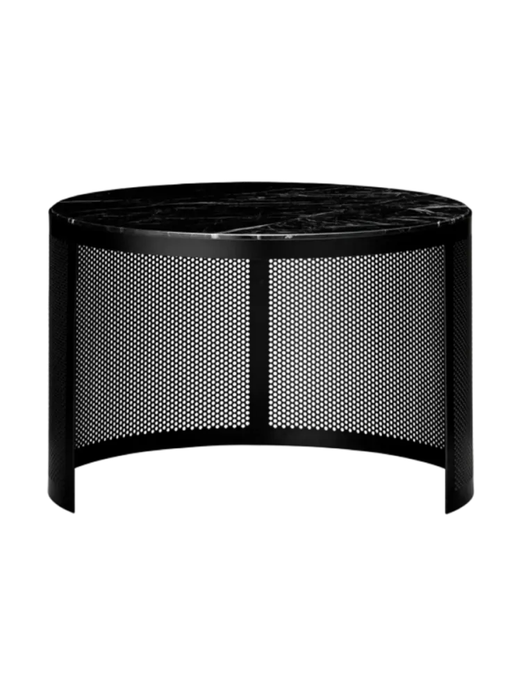 Design Beistell-/ Couchtisch „Pausillus“ mit Marmor Tischplatte AYTM