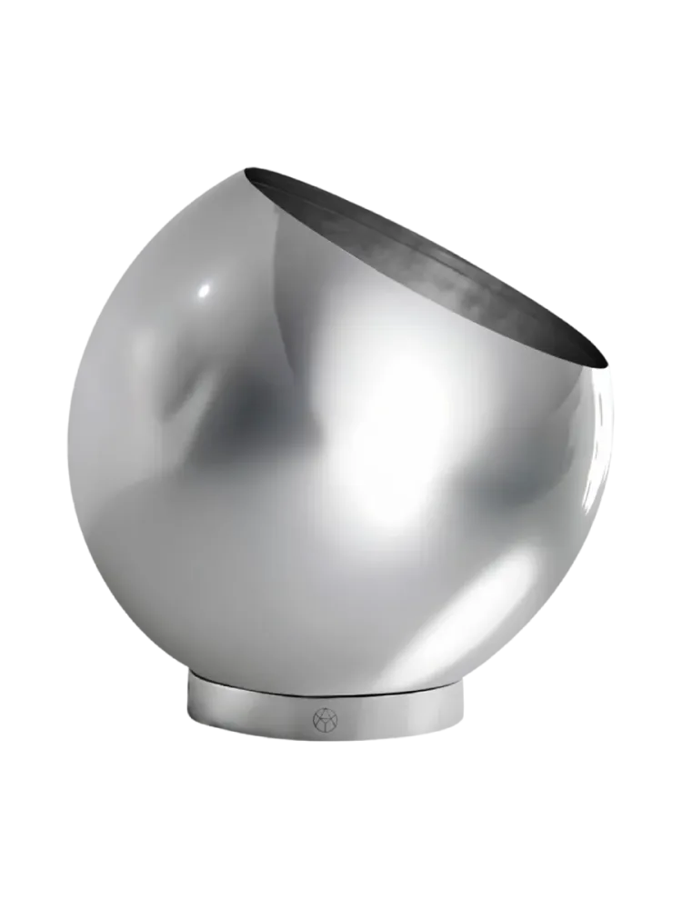 In-/Outdoor Design Blumentopf „Globe“, Silver Ø 30 cm x 26.6 cm AYTM