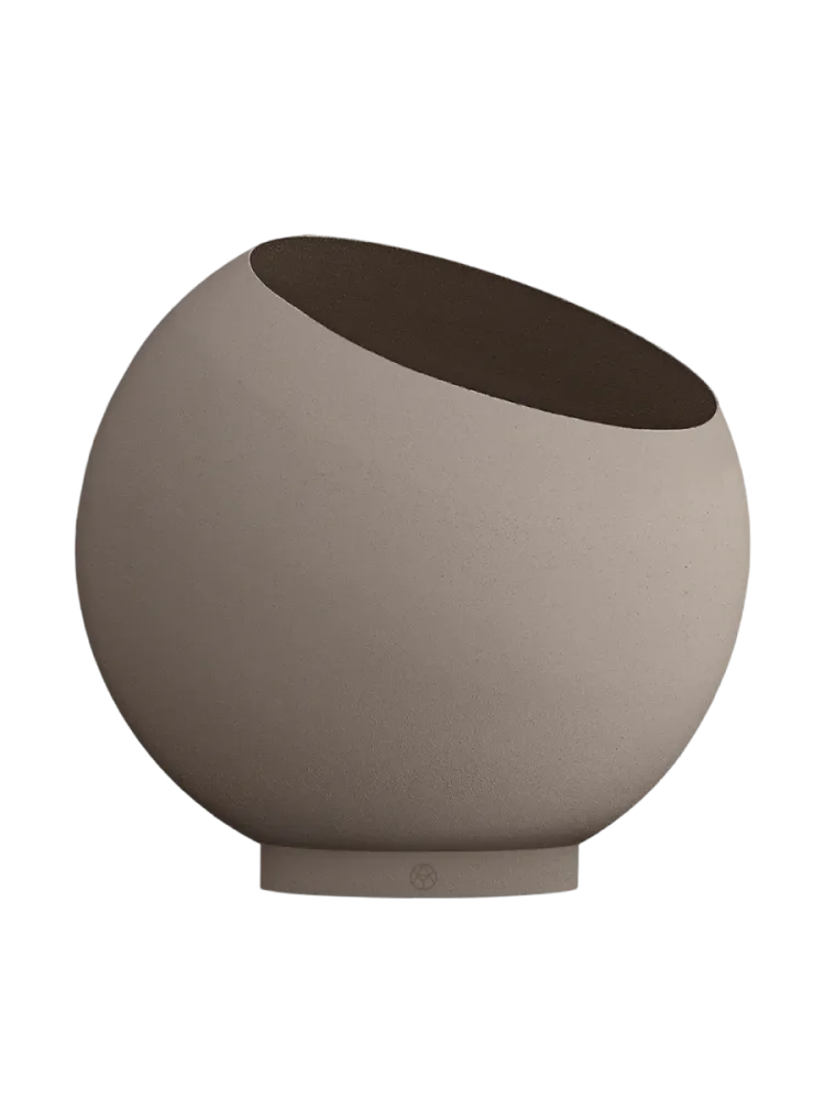 In-/Outdoor Design Blumentopf „Globe“, Taupe Ø 37 cm x H 32.3 cm AYTM