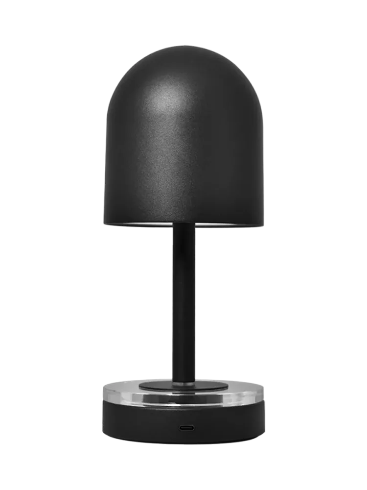 Tragbare In-/Outdoor Akku-Tischlampe „Luceo“ Ø 9.9 x 24 cm - Schwarz AYTM