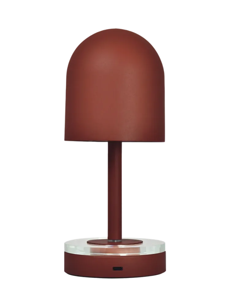Tragbare In-/Outdoor Akku-Tischlampe „Luceo“ Ø 9.9 x 24 cm - Ginger Bread AYTM