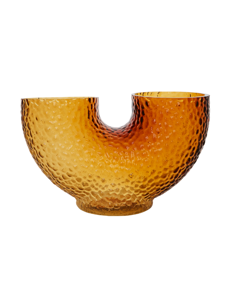 Mundgeblasene Design Vase „Aura low“ AYTM