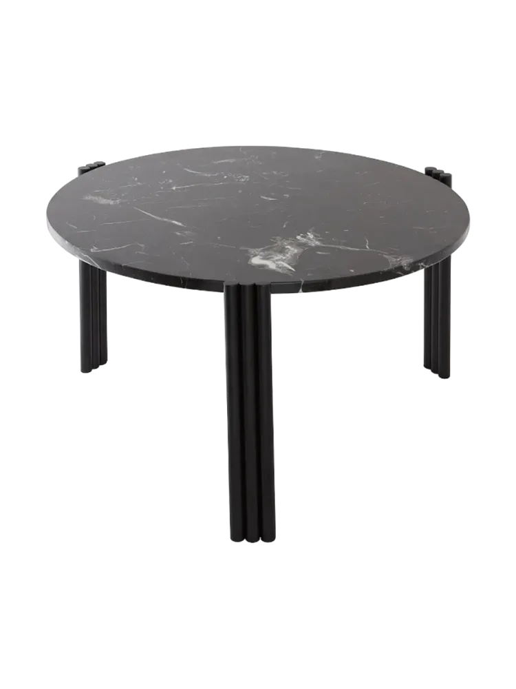 Marmor Design Beistell-/ Couchtisch „Tribus“ Schwarz AYTM