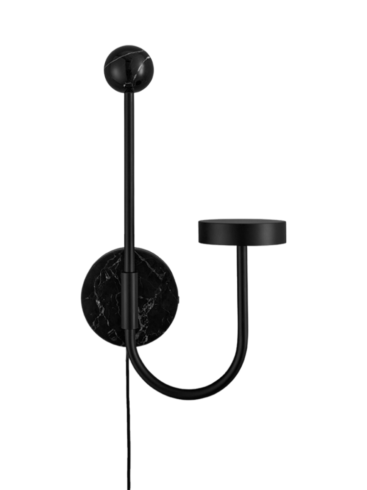 LED Design Wandlampe „Grasil“ mit Marmorsockel AYTM