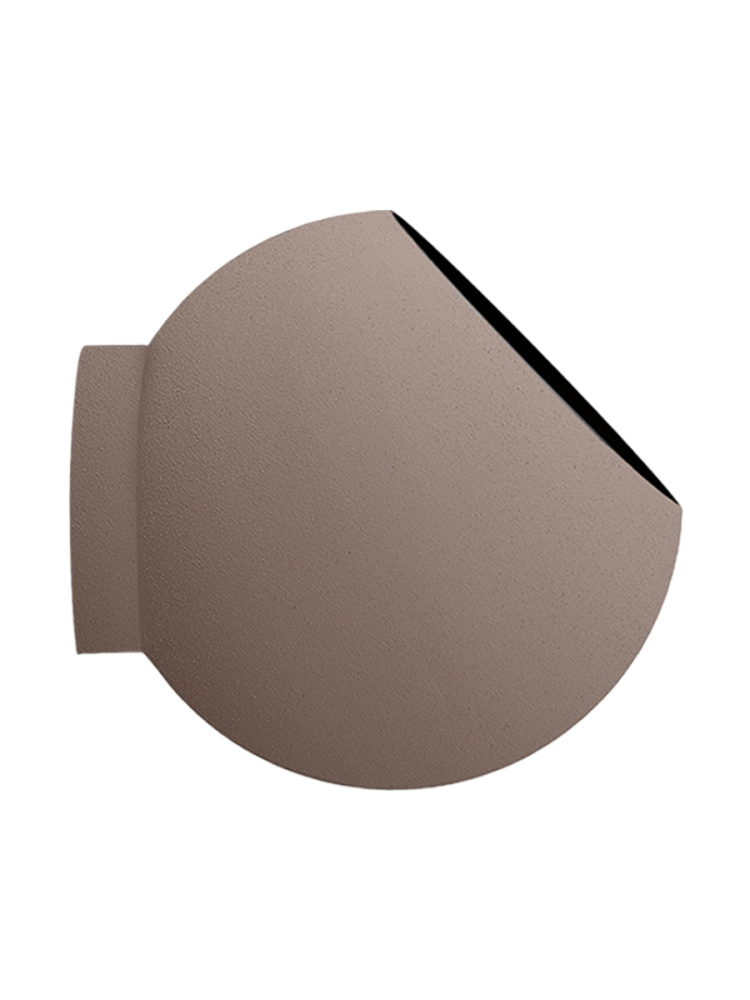 In-/Outdoor Design Blumentopf für die Wandmontage „Globe“, Taupe AYTM