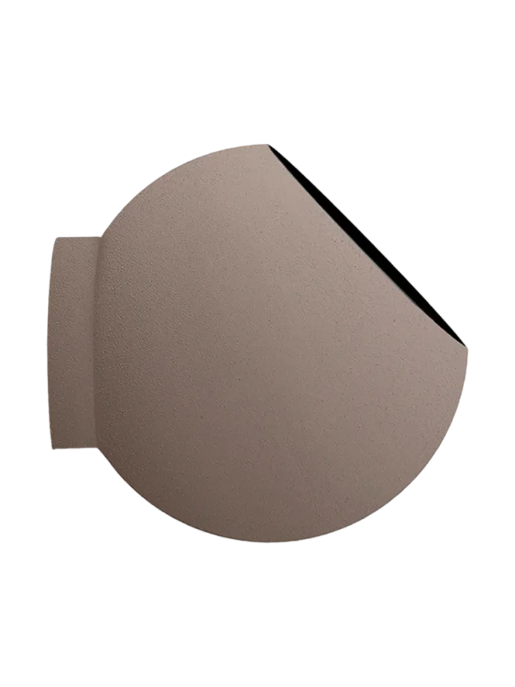 In-/Outdoor Design Blumentopf für die Wandmontage „Globe“, Taupe AYTM