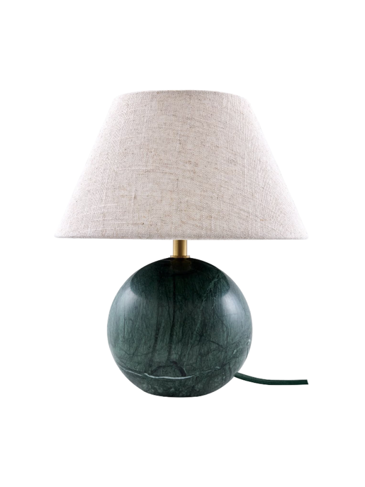 Marmor Design Tischlampe „Castello“ Ø 24 x Höhe 28 cm Globen Lighting