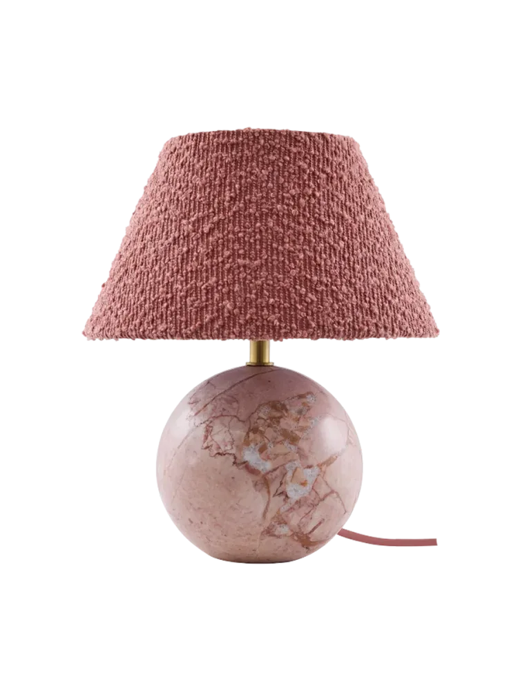 Marmor Design Tischlampe „Castello“ Ø 24 x Höhe 28 cm Globen Lighting