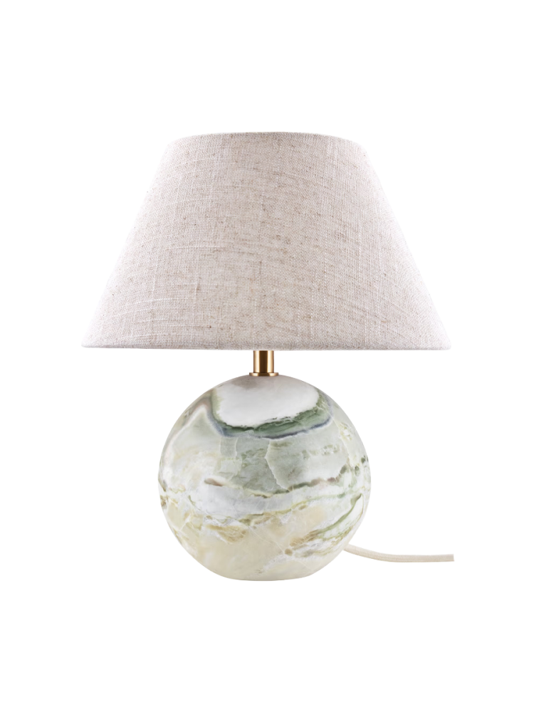 Marmor Design Tischlampe „Castello“ Ø 35 x Höhe 38 cm Globen Lighting