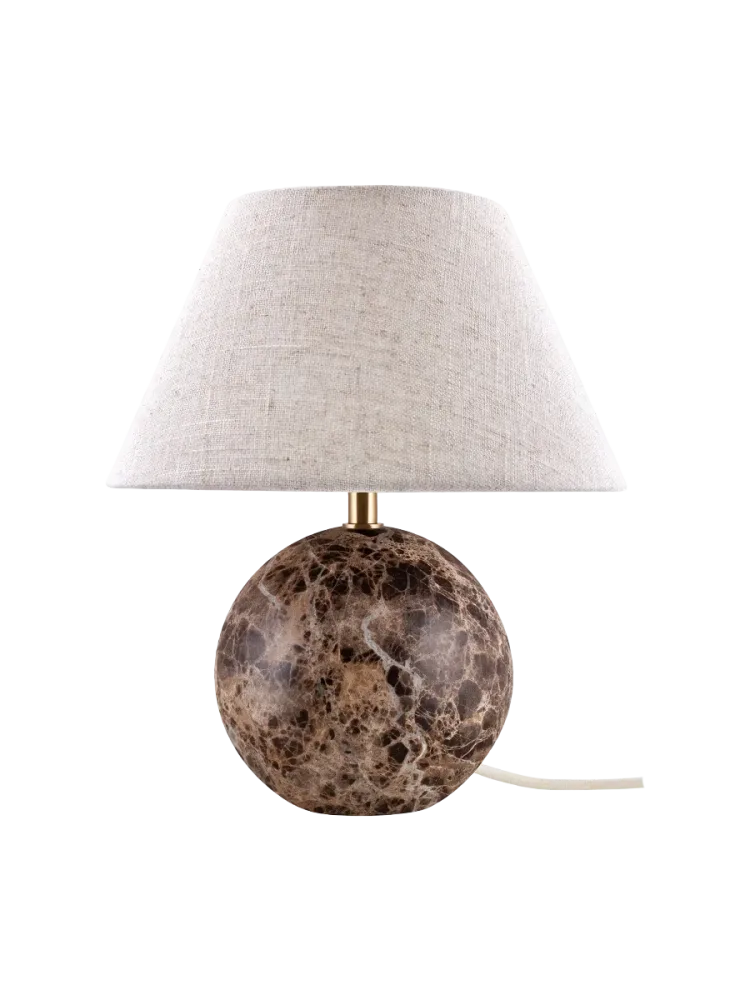 Marmor Design Tischlampe „Castello“ Ø 35 x Höhe 38 cm Globen Lighting
