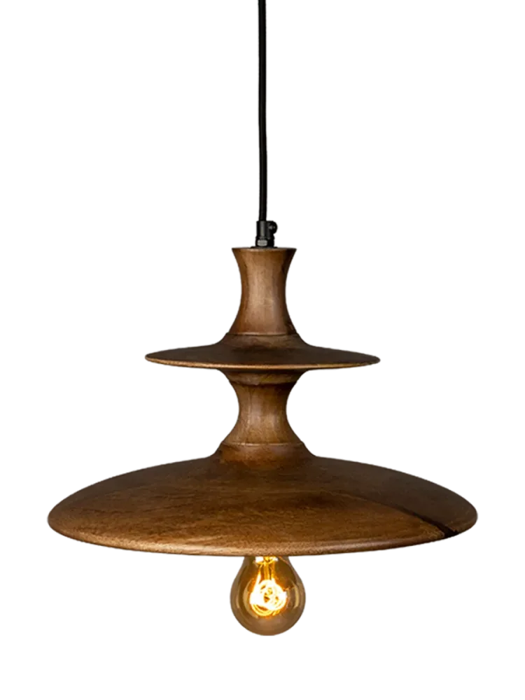 Design Pendellampe „Cath Walnut“ Dutchbone