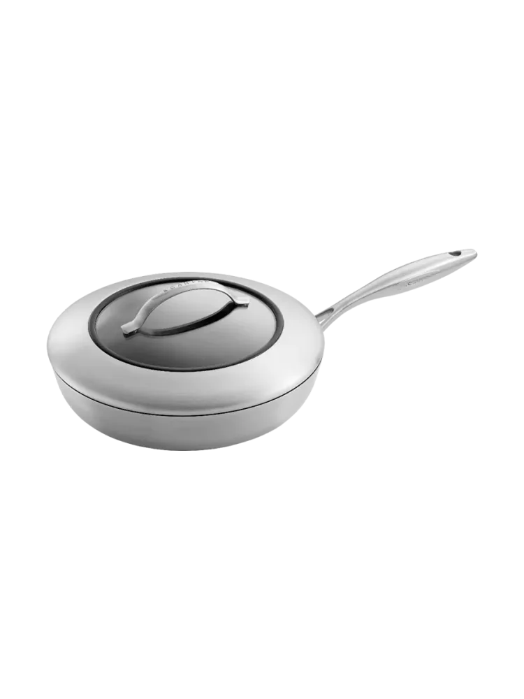 Premium Schmorpfanne „CTX“ inkl. Deckel Silber, Schwarz Ø 28 cm SCANPAN