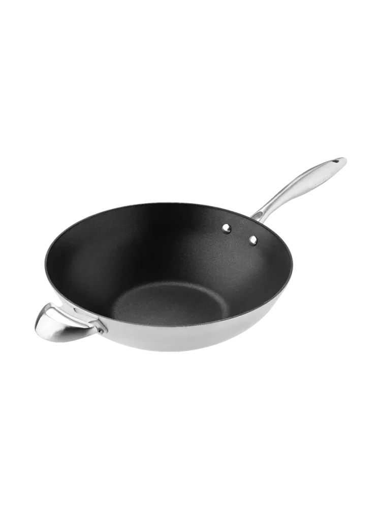 Premium Wok-Pfanne „CTX“ Silber, Schwarz SCANPAN