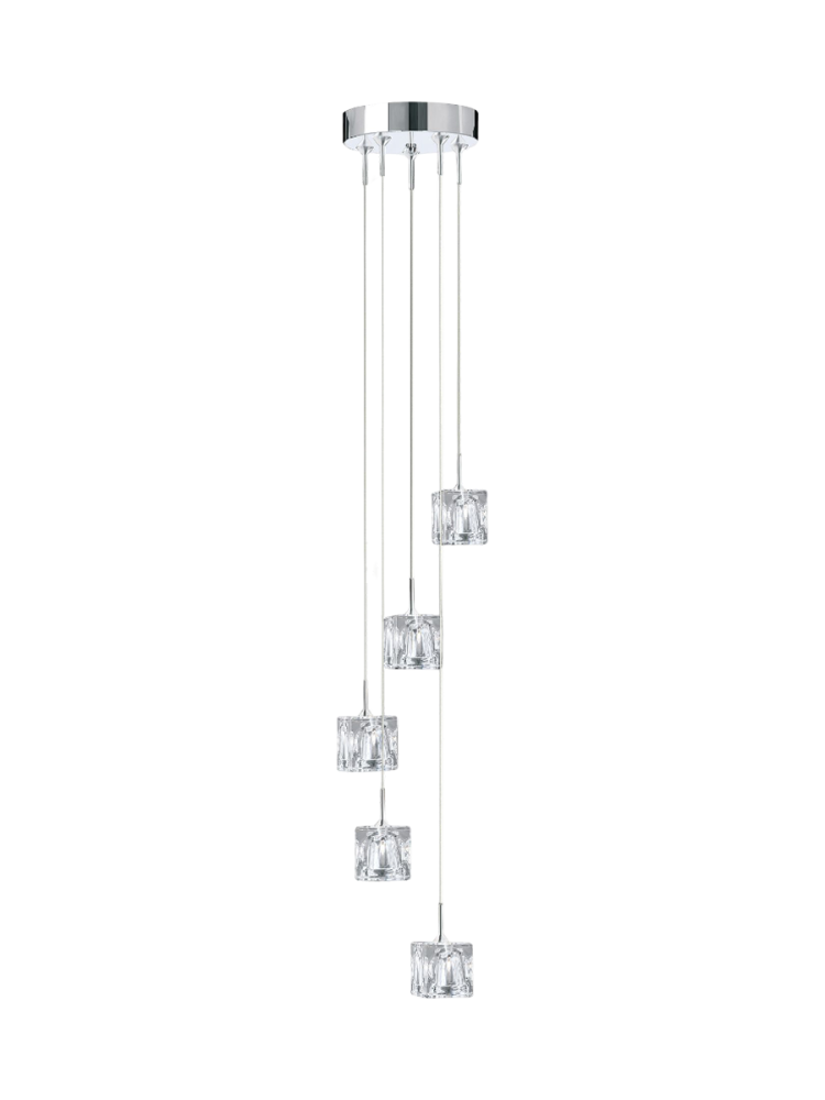 Dimmbare LED Design Hängelampe „Ice Cube“ Searchlight