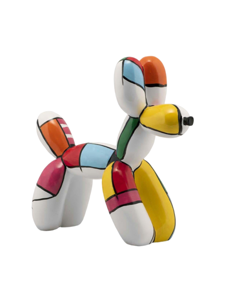 Handgefertigte Design Skulptur „Hund aus Luftballons“ 27 x 33 cm Crea Collection