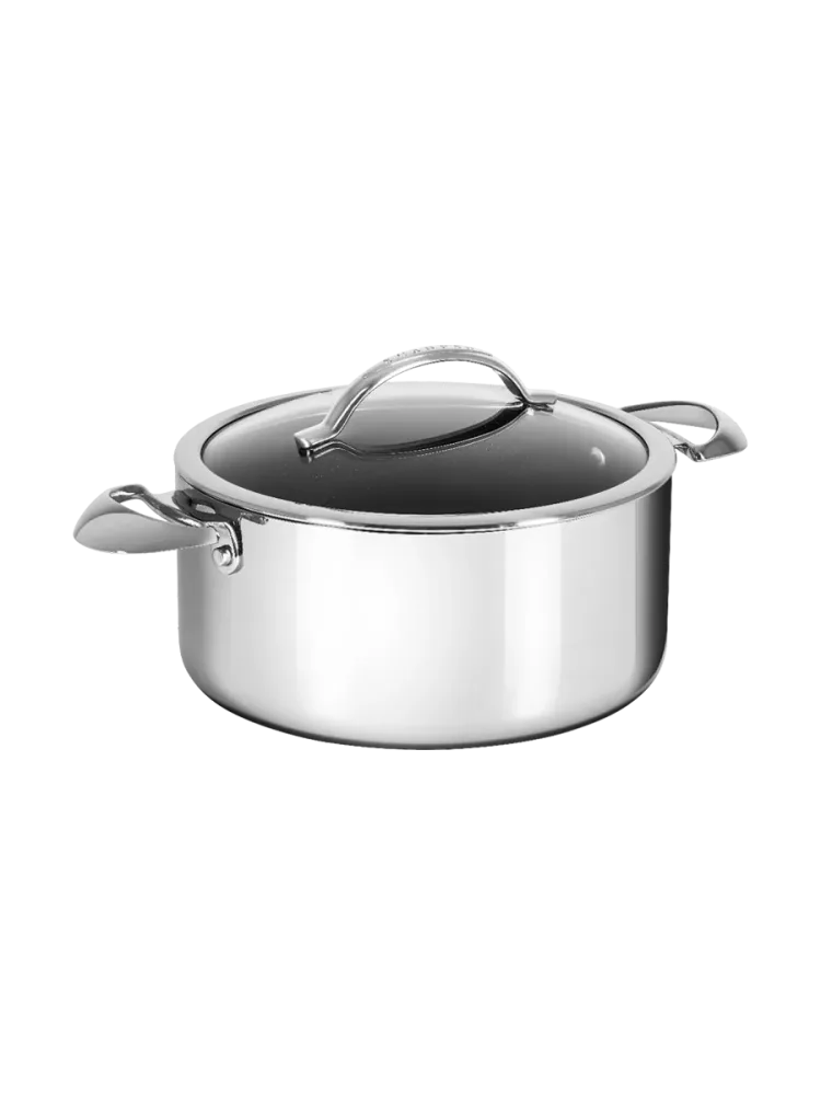 Premium Kochtopf „HaptIQ“ inkl. Deckel Silber, Schwarz Ø 24 cm SCANPAN