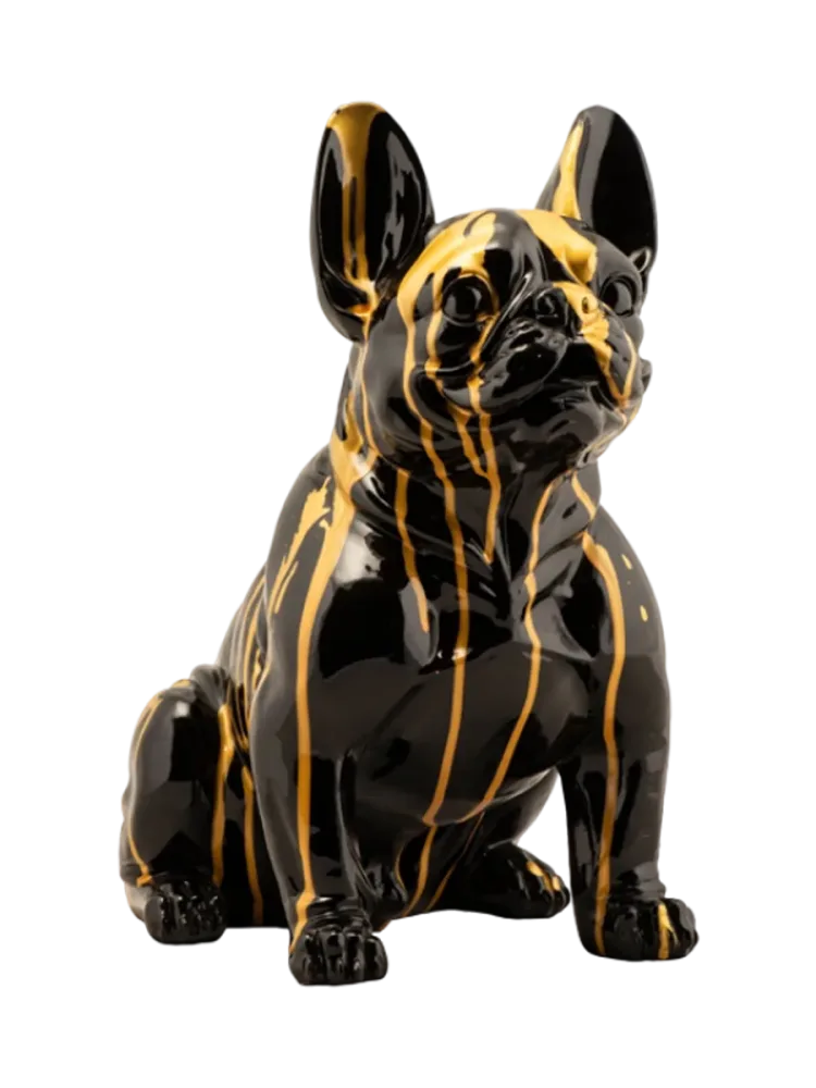 image LAND Skulptur Sitzende Bulldogge Mehrfarbig | Schubiger Möbel