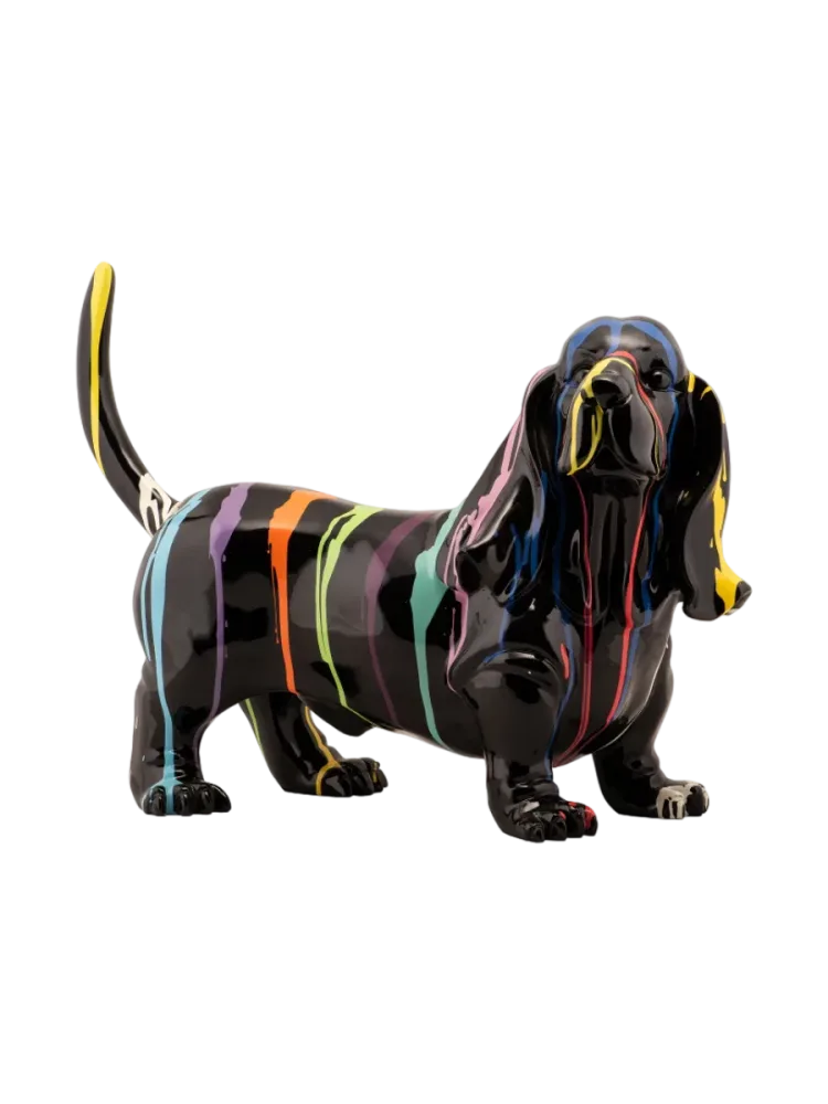 image LAND Skulptur Hund mit Schlappohren Mehrfarbig | Schubiger Möbel