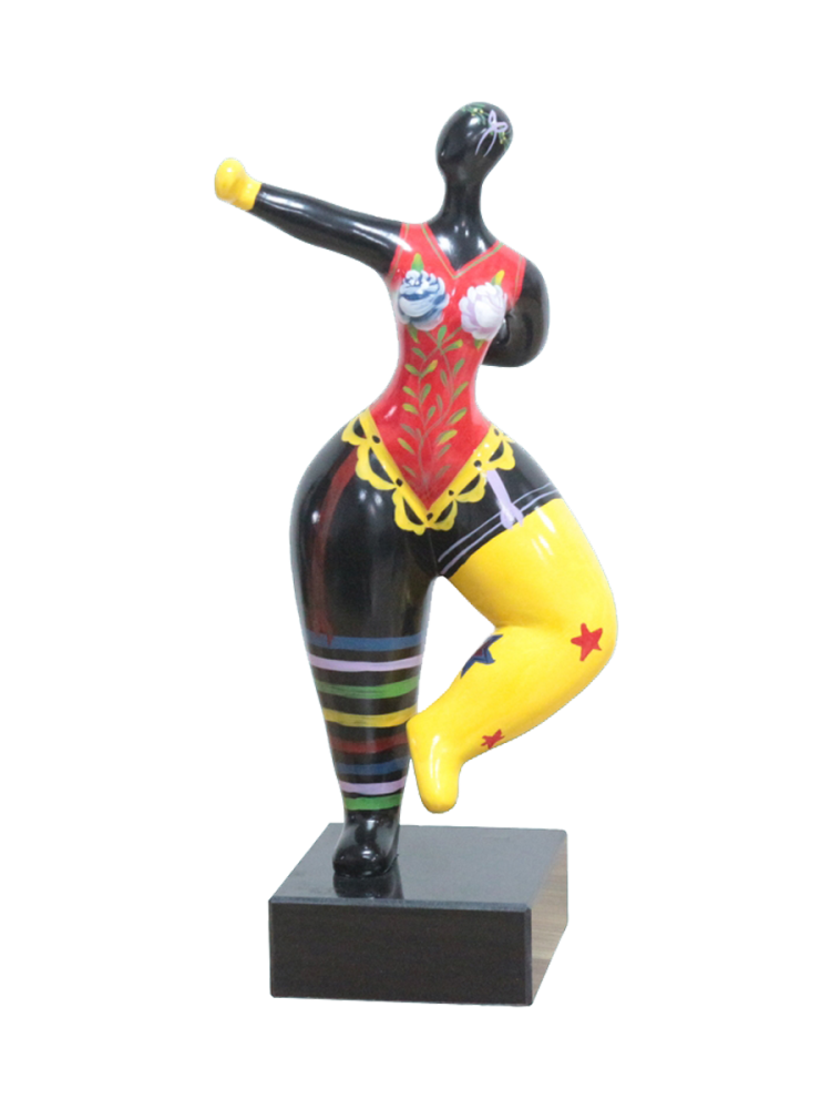 image LAND Skulptur Hommage an Niki de Saint Phalle, Nana Stil Balance  | Schubiger Möbel