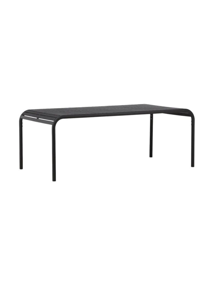 Gartentisch „Borneo“ 200 x 100 cm - Schwarz VE DESIGN