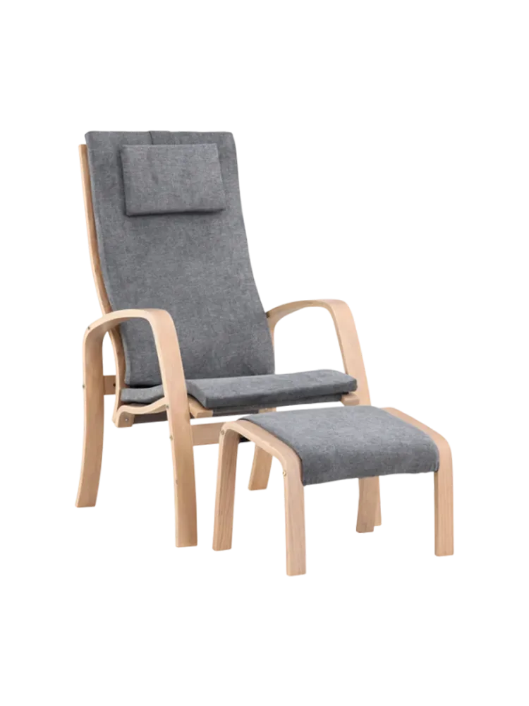Design Sessel „Grötö“ inkl. Fussablage Grau VE DESIGN