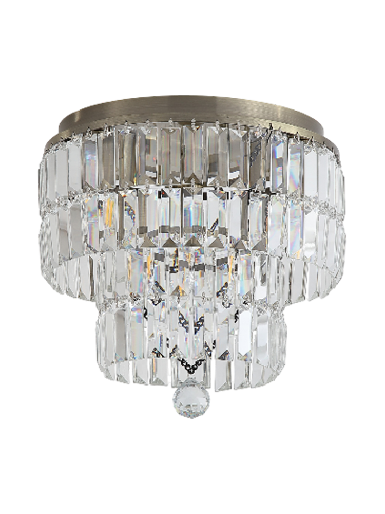 Exklusive, dimmbare Deckenlampe „Empire“ Gold / Klar Searchlight