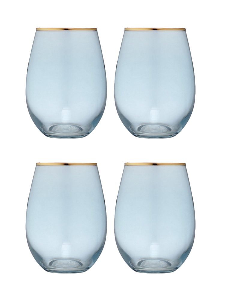 Handgefertigte Tumbler-Gläser „Chloe“, 4er-Set Ladelle