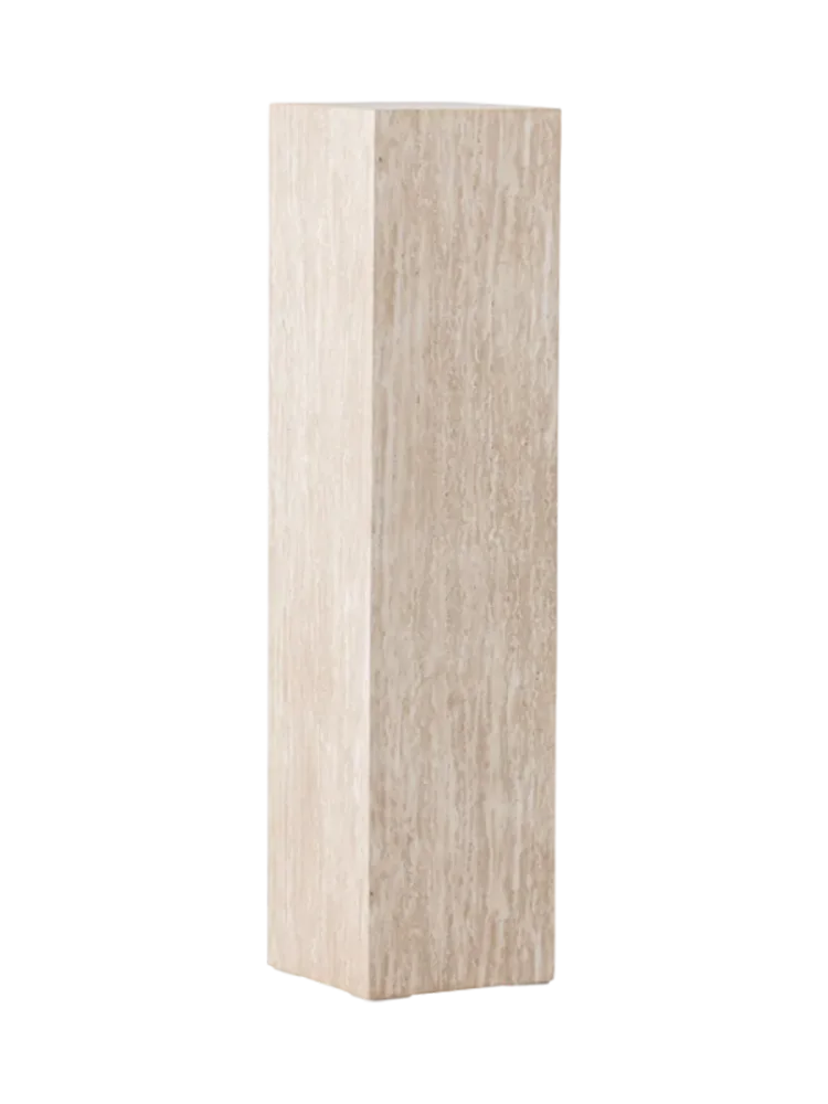 Blumen- und Dekorationssäule „Ramsvik“ - Höhe 95 cm Beige VE DESIGN